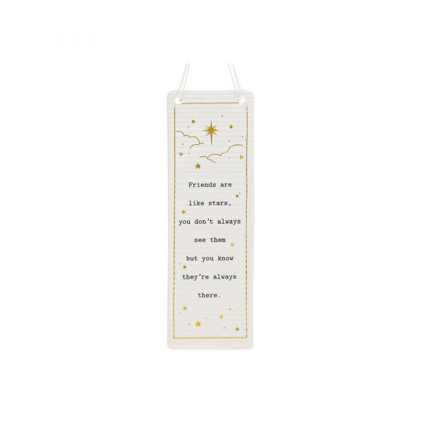 friends are like stars friendship plaque