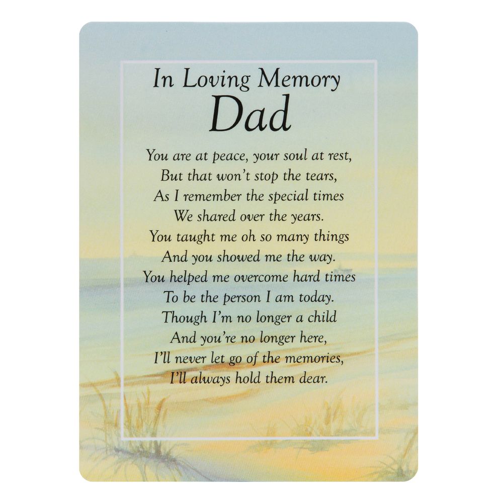 In Loving Memory of a Special Husband Plastic Grave Card 