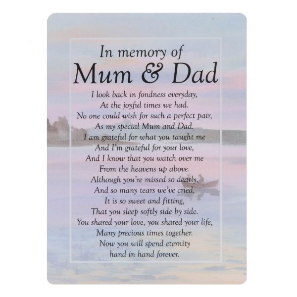 In Memory of mum and dad