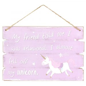 Unicorn Hanging Plaque