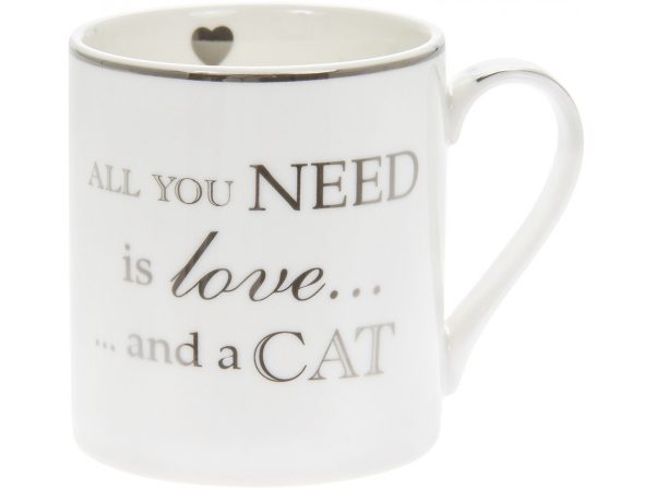Love and a Cat Fine China Mug