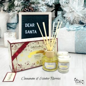 Celtic Candles Cinnamon and Winter Berries Mini Gift Box