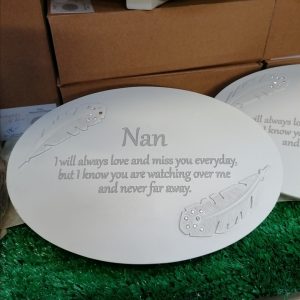 Resin Memorial Graveside Plaque Nan