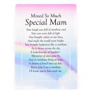 Graveside Memorial Card Special Mam