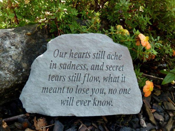 Our Hearts Still Ache In Sadness Memorial Stone