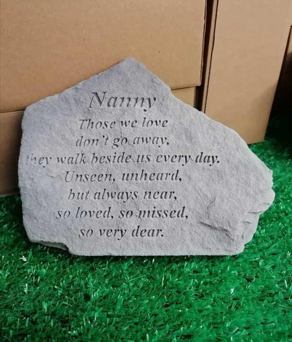 Nanny Those We Love Memorial Stone