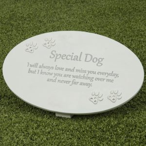 Graveside Memorial Plaque Dog