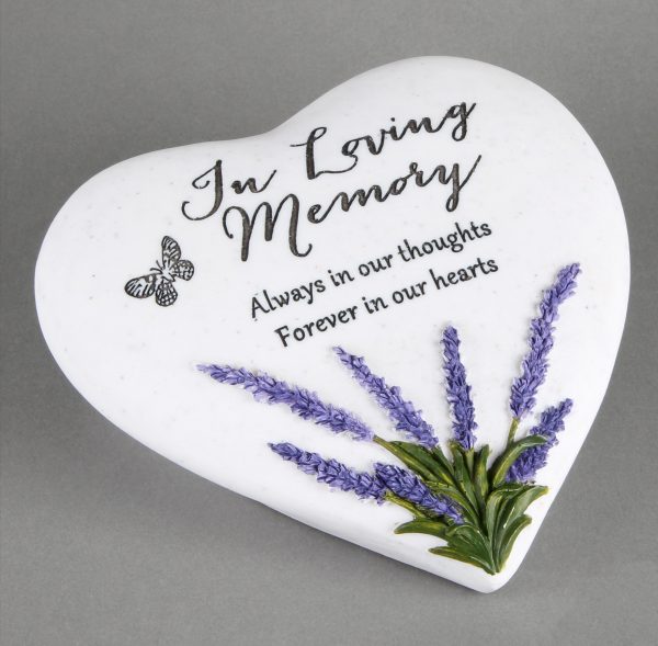 Graveside Lavender Heart In Loving Memory