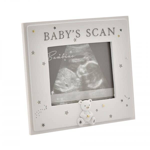 Baby's Scan Photo Frame with Bear