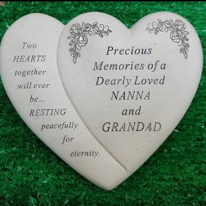 Double Heart Nanna And Grandad 16848NG