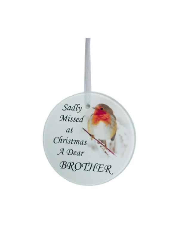 Glass Memorial Tree Hanger Brother df17692