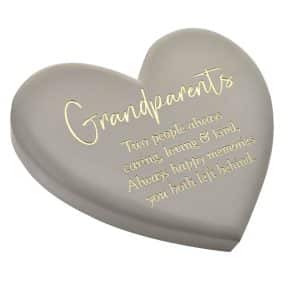 Graveside Heart Plaque Grandparents ty272gp