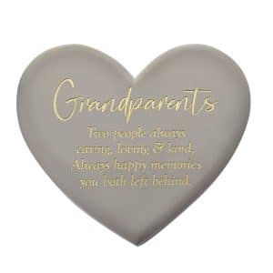Graveside Heart Plaque Grandparents ty272gp_t1