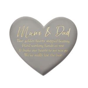 Graveside Heart Plaque Mum And Dad ty272md_t1