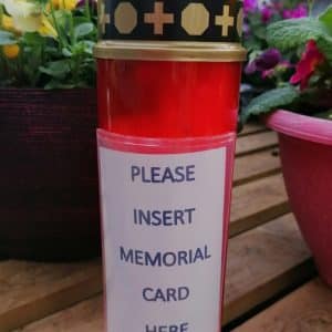 Graveside Red Light With Card Holder 6211