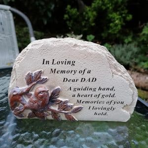 graveside bird plaque dad df18388d