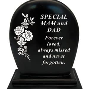 Grave Ornament Flower Plaque Mam and Dad df19149