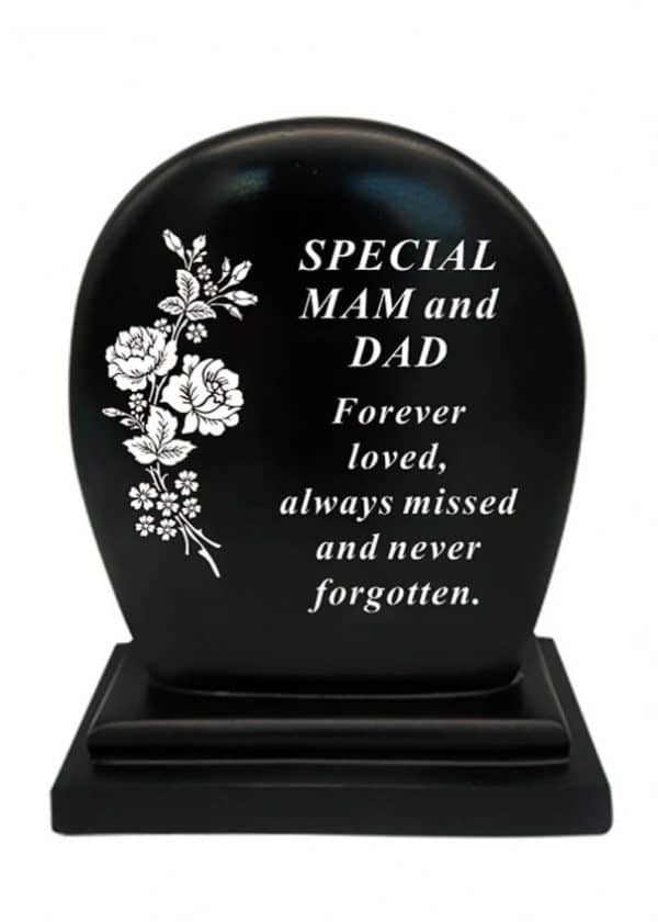 Grave Ornament Flower Plaque Mam and Dad df19149