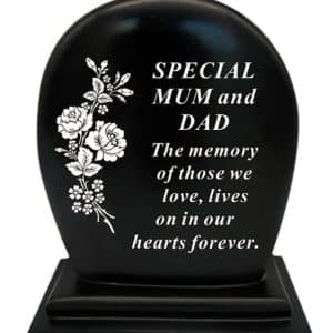 Grave Ornament Flower Plaque Mum and Dad df19149F