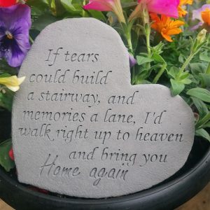 If Tears Could Build a Stairway Graveside Stone Heart