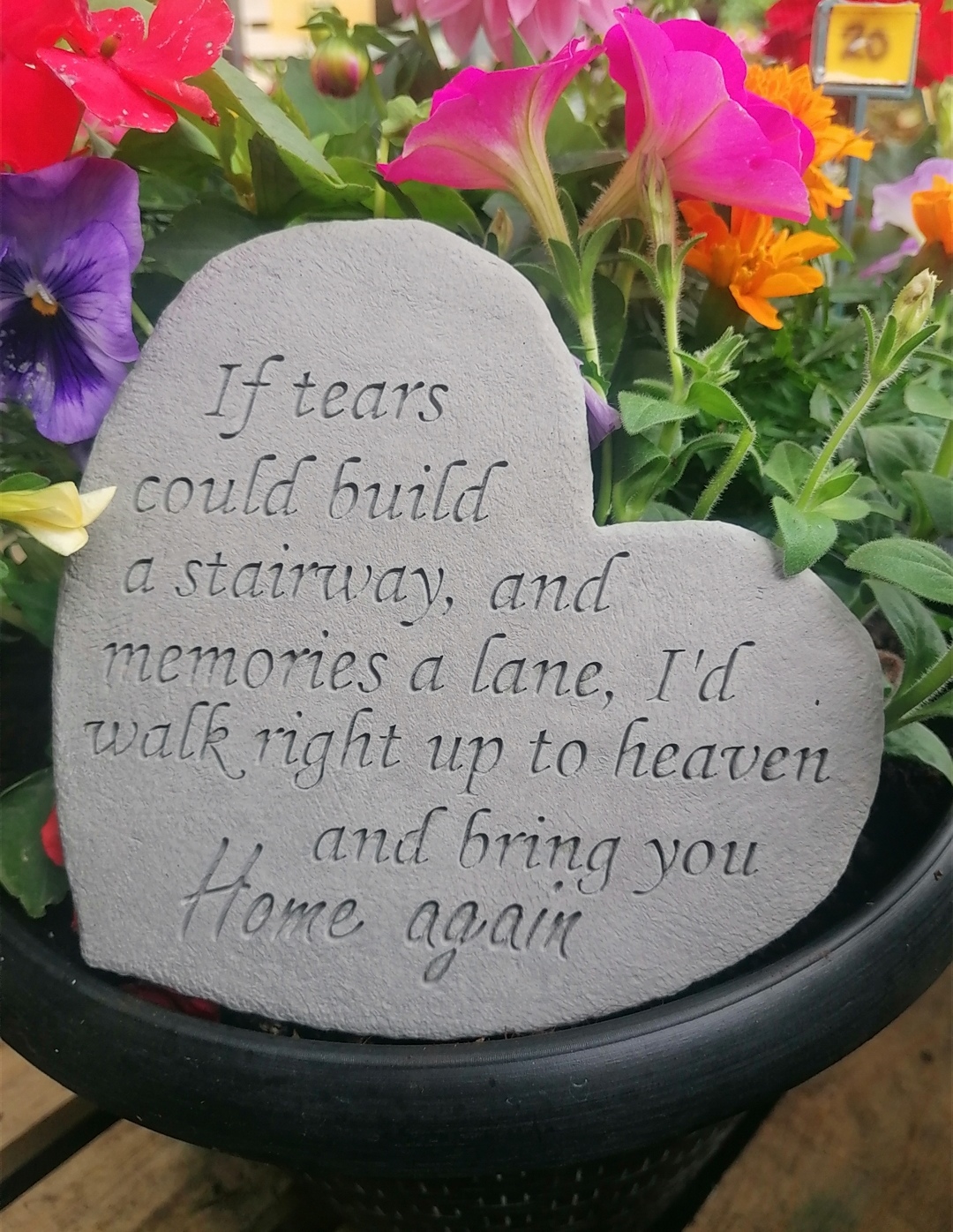 If Tears Could Build a Stairway Graveside Stone Heart