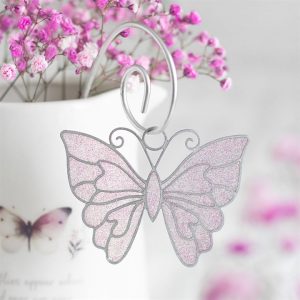 White Butterfly Suncatcher Stake SET_47526